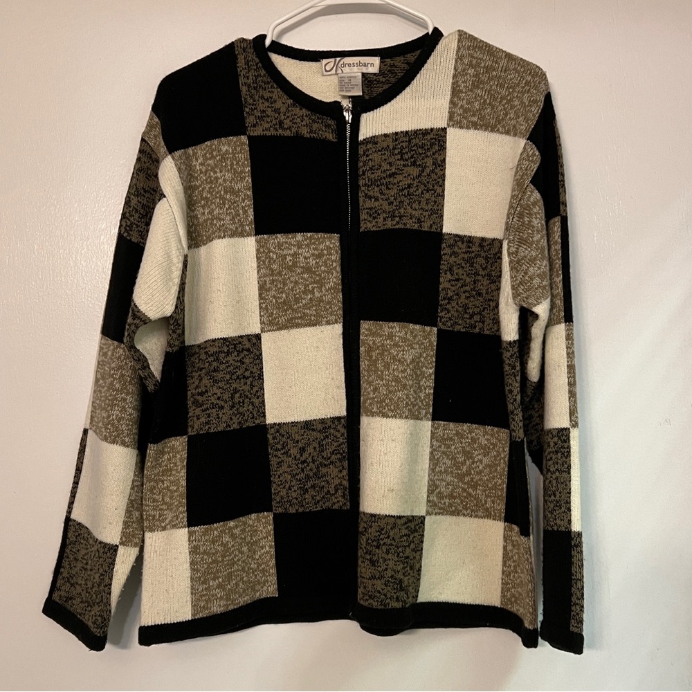 Dress barn zip up cardigan
